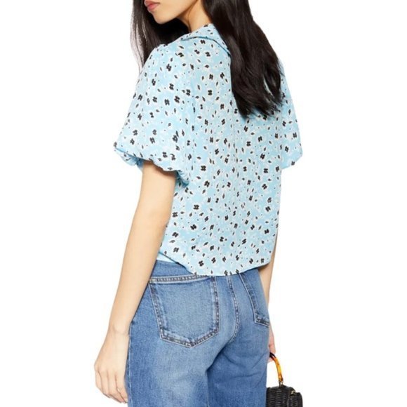 NWT TOPSHOP | Floral Ruffle Tea Top - 6 - Picture 2 of 4